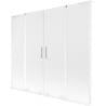 Mexen Velar L Duo 2-panel sliding bath screen 170 x 150 cm, frost, white - 896-170-003-32-20