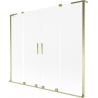 Mexen Velar L Duo 2-panel sliding bath screen 170 x 150 cm, frost, gold - 896-170-003-32-50