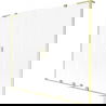 Mexen Velar L Duo Bathtub Screen 2-Wing Sliding 170 x 150 cm, Frosted, Brushed Gold - 896-170-003-32-55
