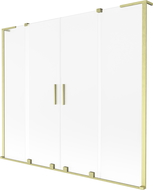 Mexen Velar L Duo 2-panel sliding bath screen 170 x 150 cm, frosted, brushed gold - 896-170-003-32-55