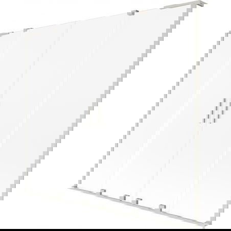 Mexen Velar L Duo 2-panel sliding bath screen 170 x 150 cm, frost, brushed nickel - 896-170-003-32-97