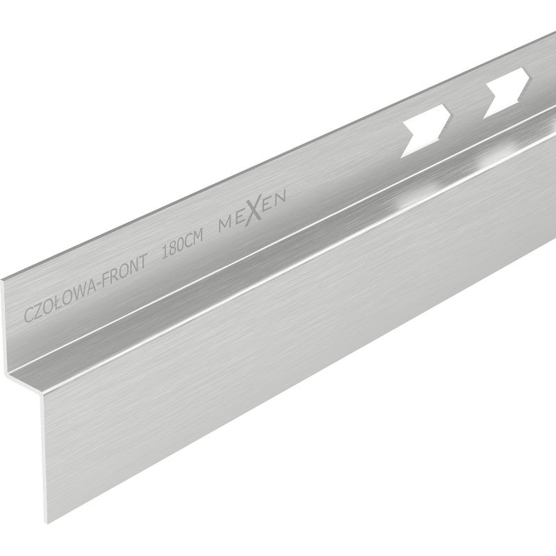 Mexen Line-B 180 cm front shower tray strip, inox - 181003180U