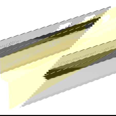 Mexen Line-B front shower strip 130 cm, gold - 185003130U