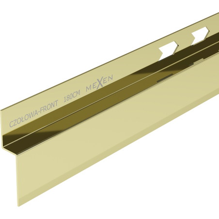 Mexen Line-B frontal shower tray strip 180 cm, gold - 185003180U