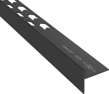 Mexen Line-B floor sloped strip 120 cm left, black - 187001120L