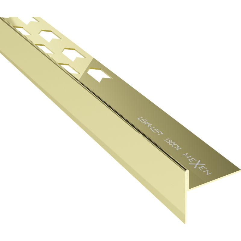 Mexen Line-B gold 180 cm left floor slope strip - 185001180L