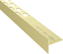 Mexen Line-B floor downward strip 180 cm left, brushed gold - 185501180L