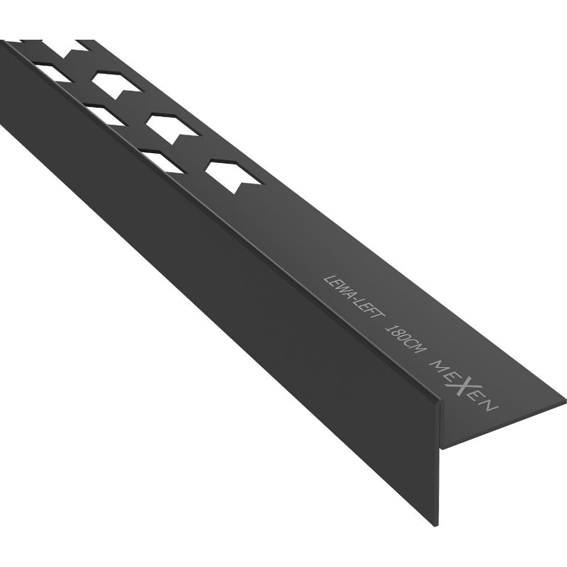 Mexen Line-B floor gradient strip 180 cm left, black - 187001180L