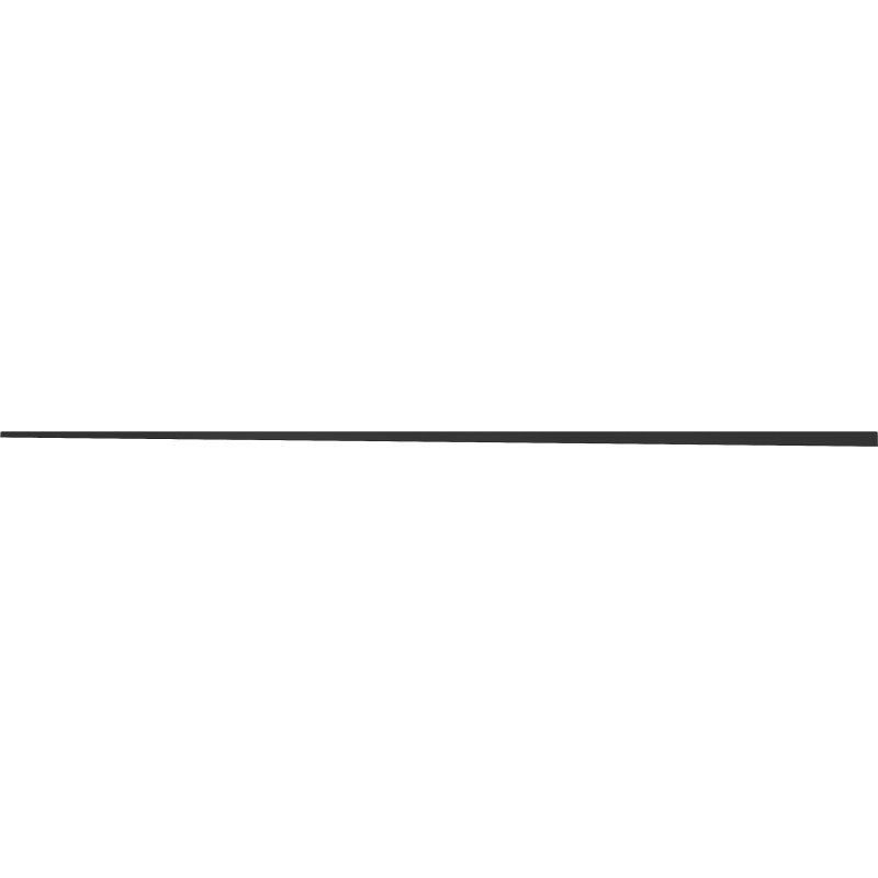 Mexen Line-B floor gradient strip 180 cm left, black - 187001180L