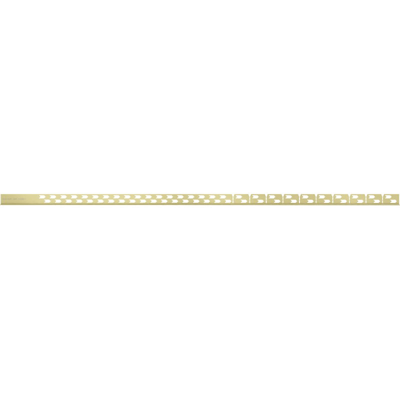 Mexen Line-B floor slope strip 120 cm right, brushed gold - 185501120R