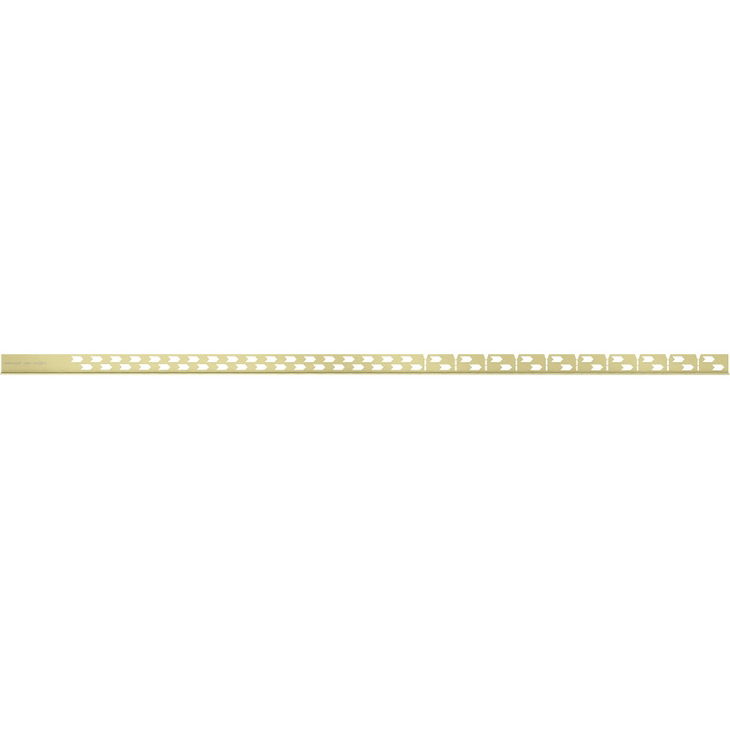 Mexen Line-B right floor sloping strip 120 cm, brushed gold - 185501120R