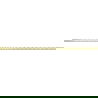 Mexen Line-B floor gradient trim 120 cm right, brushed gold - 185501120R