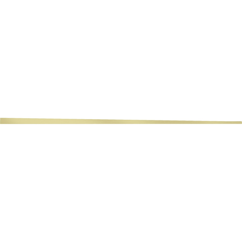 Mexen Line-B right floor sloping strip 120 cm, brushed gold - 185501120R