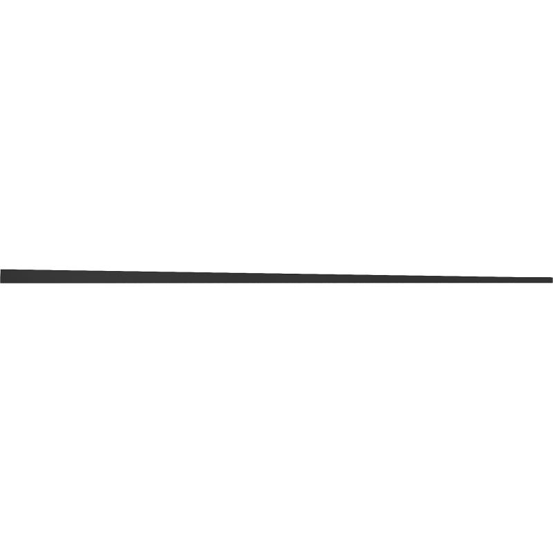 Mexen Line-B Floor Drop Moulding 120 cm Right, Black - 187001120R