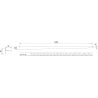 Mexen Line-B 120 cm Right Floor Slope Strip, Black - 187001120R