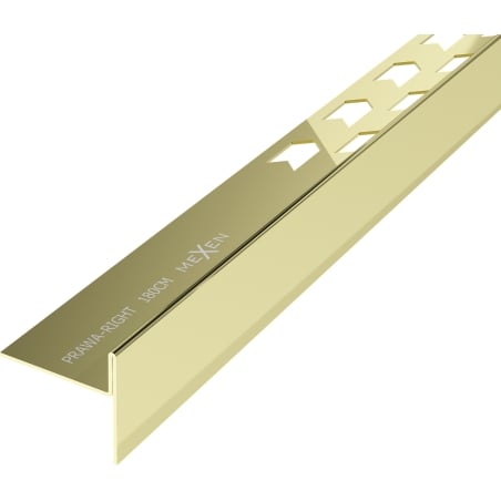 Mexen Line-B 180 cm Right Floor Incline Trim, Gold - 185001180R