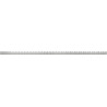 Mexen Line-B sloping strip for glass 120 cm right, inox - 181004120R