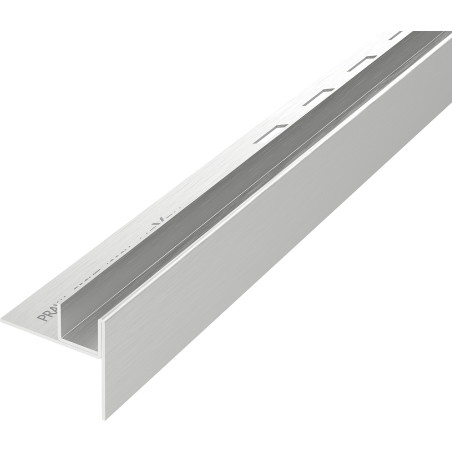Mexen Line-B sloping strip for glass 120 cm right, inox - 181004120R