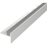 Mexen Line-B sloping strip for glass 120 cm right, inox - 181004120R