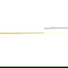 Mexen Line-B glass slope trim 120 cm right, brushed gold - 185504120R
