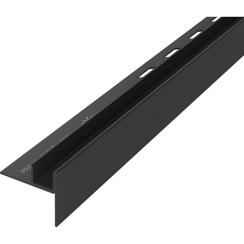 Mexen Line-B sloped strip for glass 120 cm right, black - 187004120R