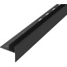 Mexen Line-B drip edge strip for glass 120 cm right, black - 187004120R