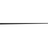 Mexen Line-B drip edge strip for glass 120 cm right, black - 187004120R
