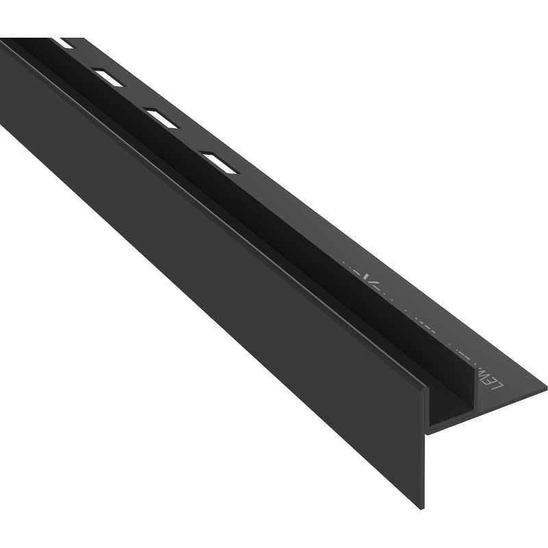 Mexen Line-B sloping strip for glass 120 cm left, black - 187004120L