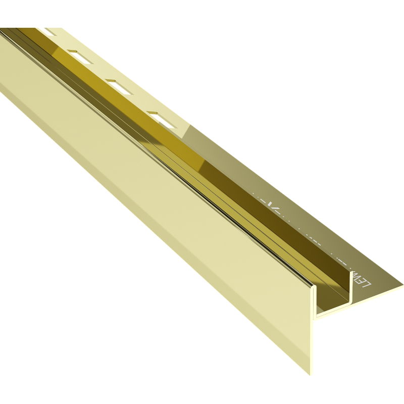 Mexen Line-B incline trim for glass 180 cm left, gold - 185004180L