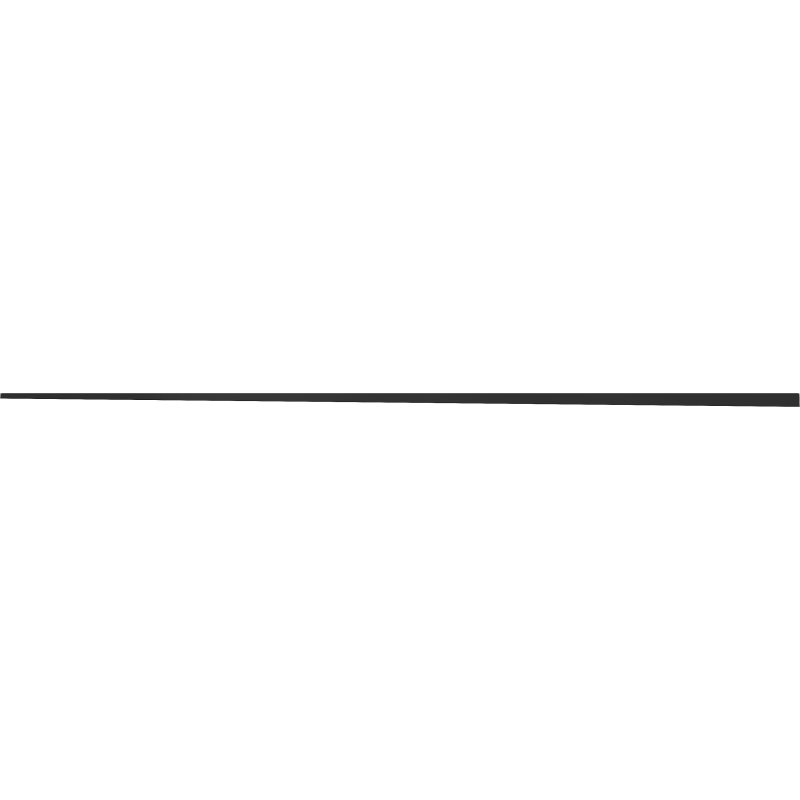 Mexen Line-B sloped strip for glass 180 cm left, black - 187004180L