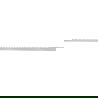 Mexen Line-B wall-mounted sloping strip 120 cm left, inox - 181002120L