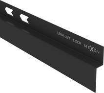 Mexen Line-B 120 cm black left wall-mounted slope strip - 187002120L