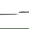 Mexen Line-B wall edge profile 120 cm right, black - 187002120R