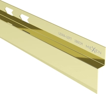 Mexen Line-B wall-mounted sloping strip 180 cm left, gold - 185002180L