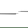 Mexen Line-B wall-mounted slope strip 180 cm left, black - 187002180L