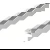 Mexen Line-B slope strip for glass 180 cm right, stainless steel - 181004180R
