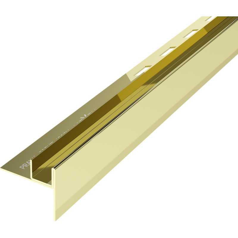 Mexen Line-B drainage strip for glass 180 cm right, gold - 185004180R