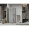 Mexen Lima folding shower cabin 90 x 90 cm, transparent, gold - 856-090-090-50-00