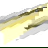 Mexen Line-B wall slope strip 180 cm right, gold - 185002180R