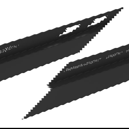 Mexen Line-B wall-mounted slope strip 180 cm right, black - 187002180R