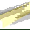 Mexen Line-B Front Shower Trim 130 cm, Brushed Gold - 185503130U