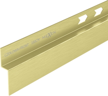 Mexen Line-B front shower strip 180 cm, brushed gold - 185503180U
