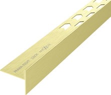 Mexen Line-B floor gradient trim 120 cm right, brushed gold - 185501120R