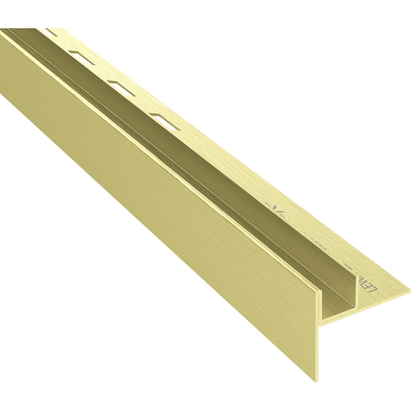 Mexen Line-B drip edge strip for glass 120 cm left, brushed gold - 185504120L