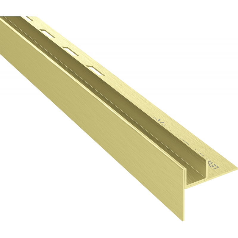 Mexen Line-B slope strip for glass 120 cm left, gold brush - 185504120L