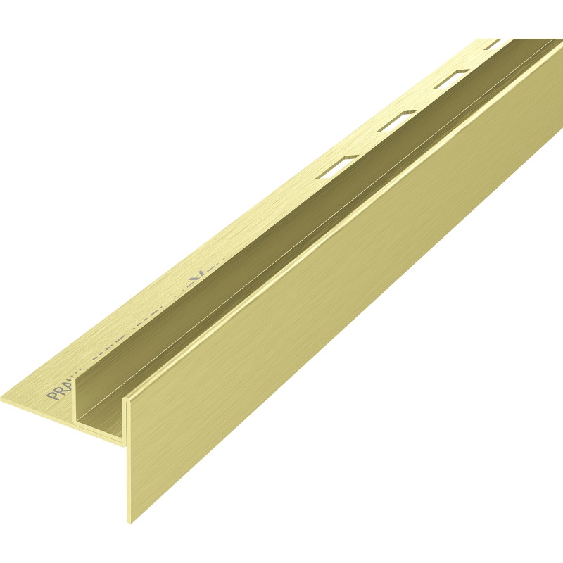 Mexen Line-B sloping strip for glass 120 cm right, gold brushed - 185504120R