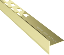 Mexen Line-B floor sloping strip 120 cm left, gold - 185001120L