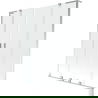 Mexen Velar L Duo bath screen 2-panel sliding 140 x 150 cm, transparent, chrome - 896-140-003-02-01
