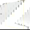 Mexen Velar L Duo 2-panel sliding bathtub screen 140 x 150 cm, transparent, gold - 896-140-003-02-50