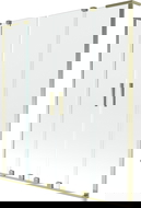 Mexen Velar L Duo 2-Panel Sliding Bath Screen 140 x 150 cm, Transparent, Gold - 896-140-003-02-50